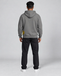 LGLGFG Tenet Hoodie in Washed Grey, pullover, view 3