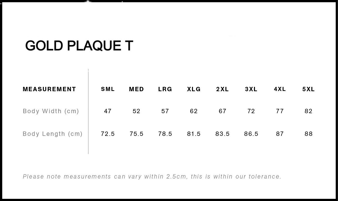 Gold Plaque T
