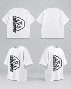 LGLGFG Legacy T in White, flat lay product shot. Urban Athletis Wear
