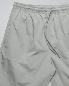 LGLGFG Nexus Board Shorts in Light Grey laid flat, second detail view